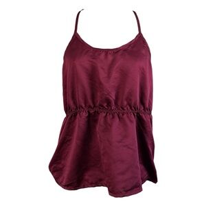 Elegant Burgundy Women's Top